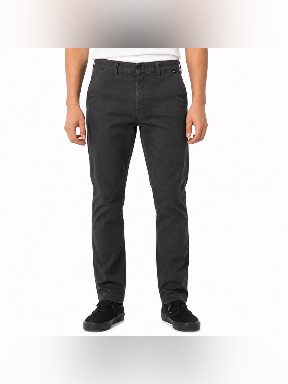 Vans Chino Slim Fit Pants 29x30 Black Skate Streetwear Stretch